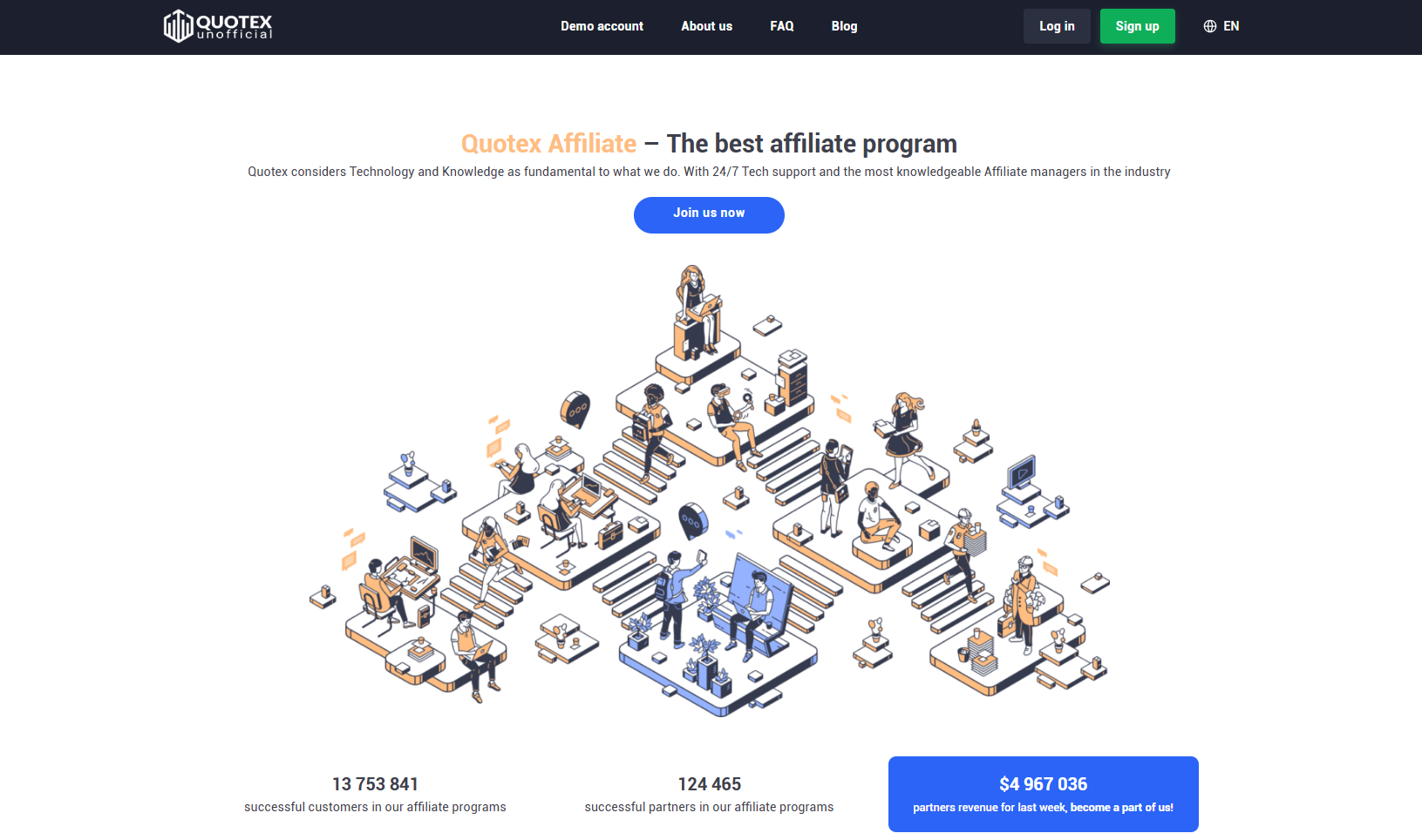 Programa de afiliados de Quotex